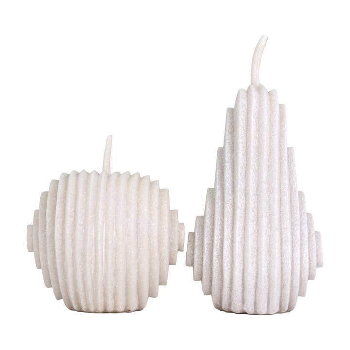 Kavana Decor by The Import Collection - Wholesale Decorative Figurine - Harvest White Quartz Sand Statuaries -Set 2