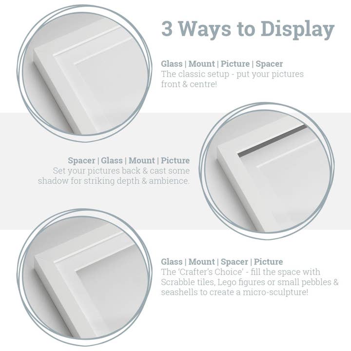 Rinkit Ltd - Wholesale Picture Frame - Nicola Spring Picture Mount 4x4 Frame Photo Size 2x2 - Black