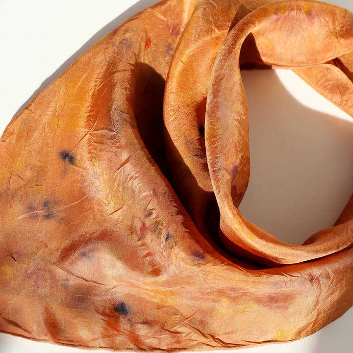 Marram – Großhandel Schal – Damen – Seidenschal - Natürlich gefärbt - Schokolade3