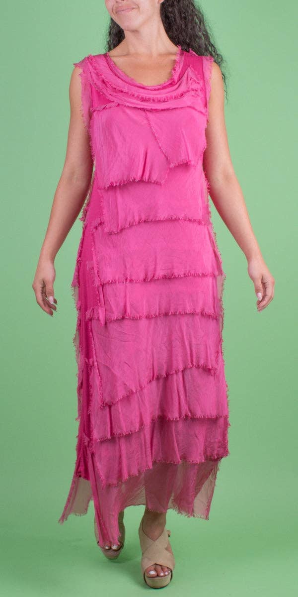 Gigi Moda - Wholesale Dress - Women's - Full Length Ruffle Dress43