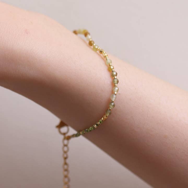 NabiLondon – wholesale Beaded bracelet – Peridot beaded bracelet2