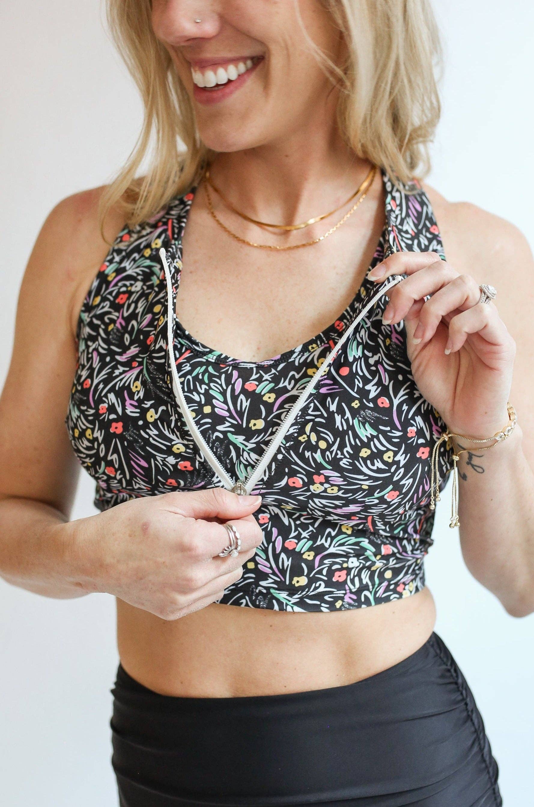 Movemama Apparel – Engroshandel Badeoverdel – Børn – Afgrøde Zip Up Amning Badedragt Top20