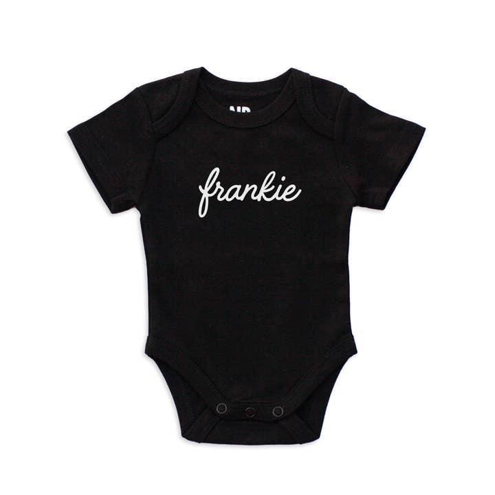 Frankie Jean - Wholesale Bodysuit (Non-Footed) - Baby - Frankie Cursive Onesie13