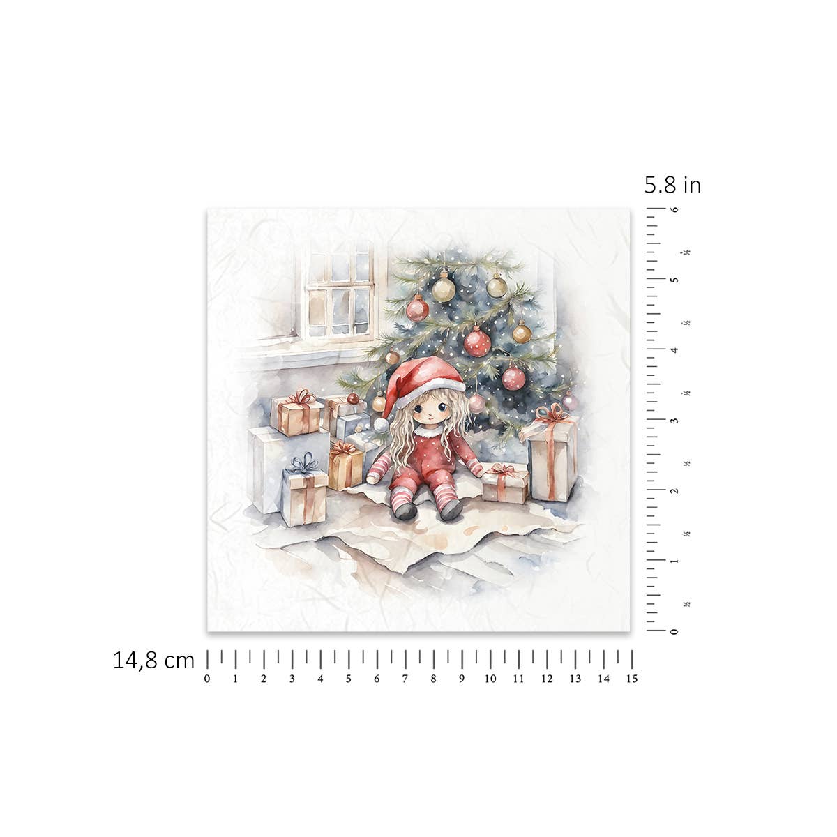 ITD Collection - Wholesale Craft Supplies - RSM135 rice paper 6 different graphics 15x15 cm / 5.8x5.8 in1