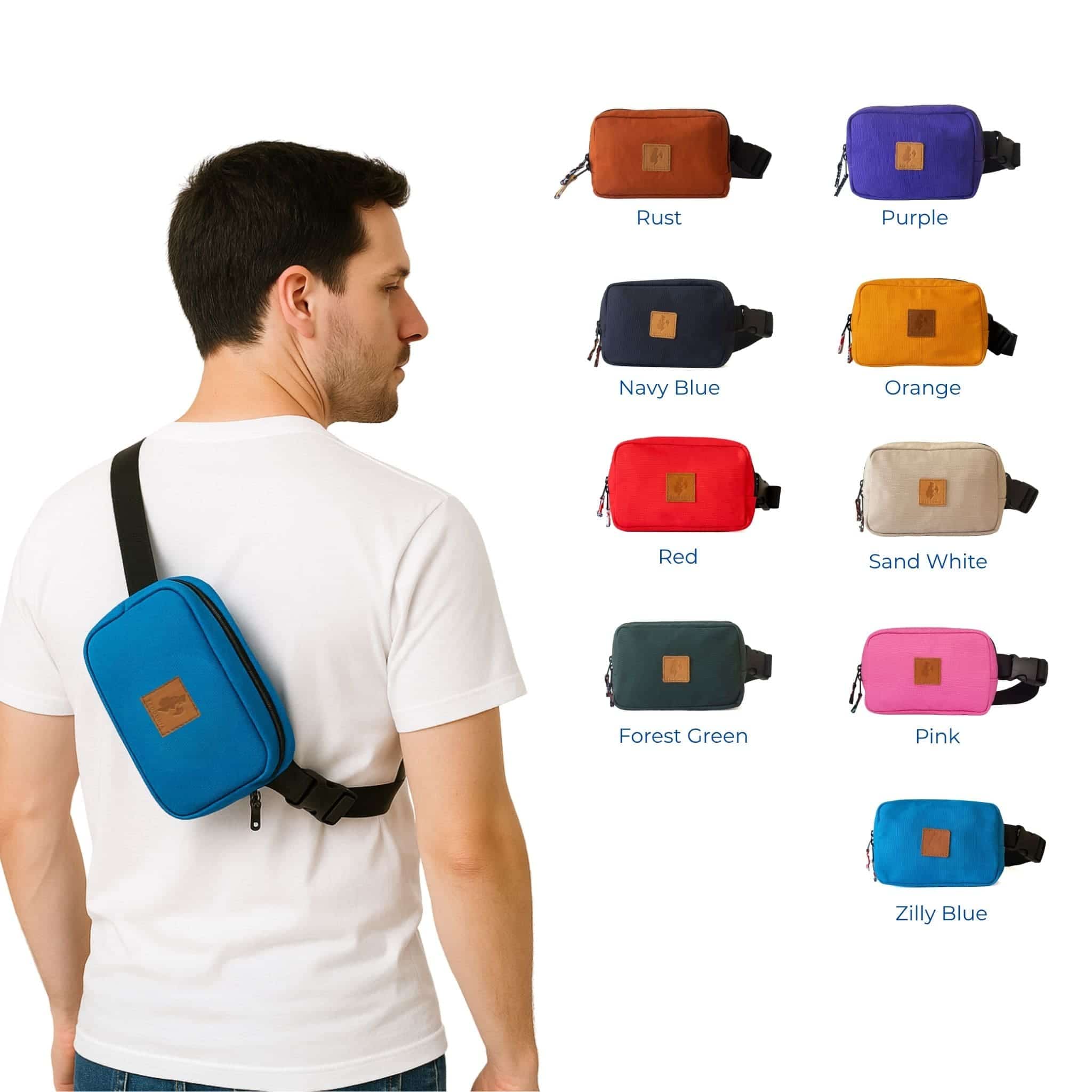 Ecodunia - Wholesale Belt Bag - Unisex - Canvas Crossbody Belt Bag Pouch, The Everywhere Belt Bag 1L55