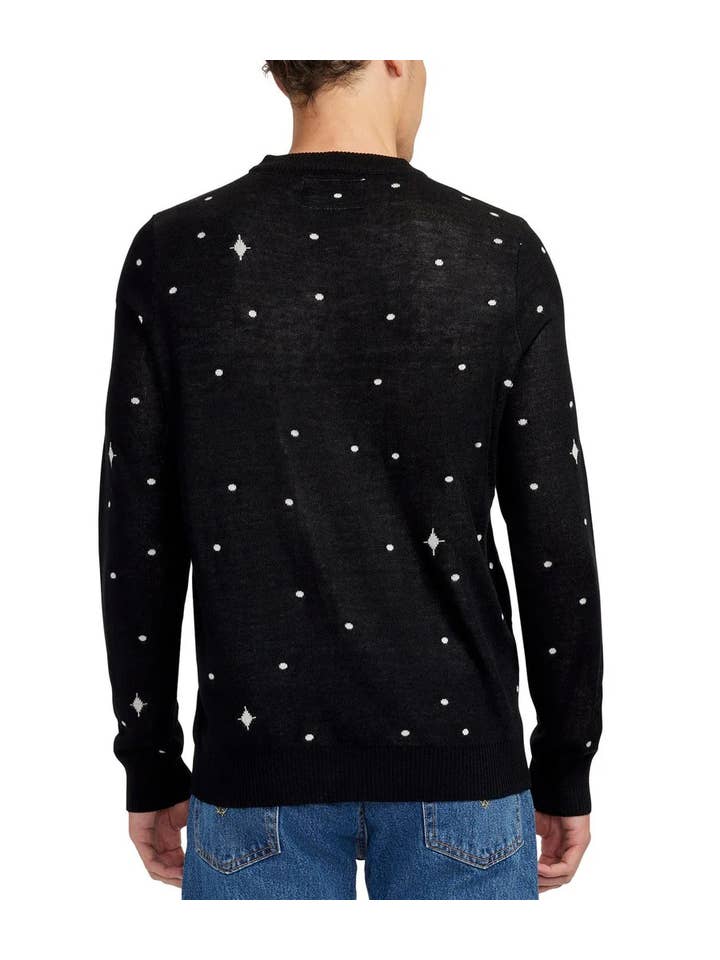 Tipsy Elves - Wholesale Knit Sweater - Men's - Cosmic Santa Unicorn Men's Ugly Christmas Sweater