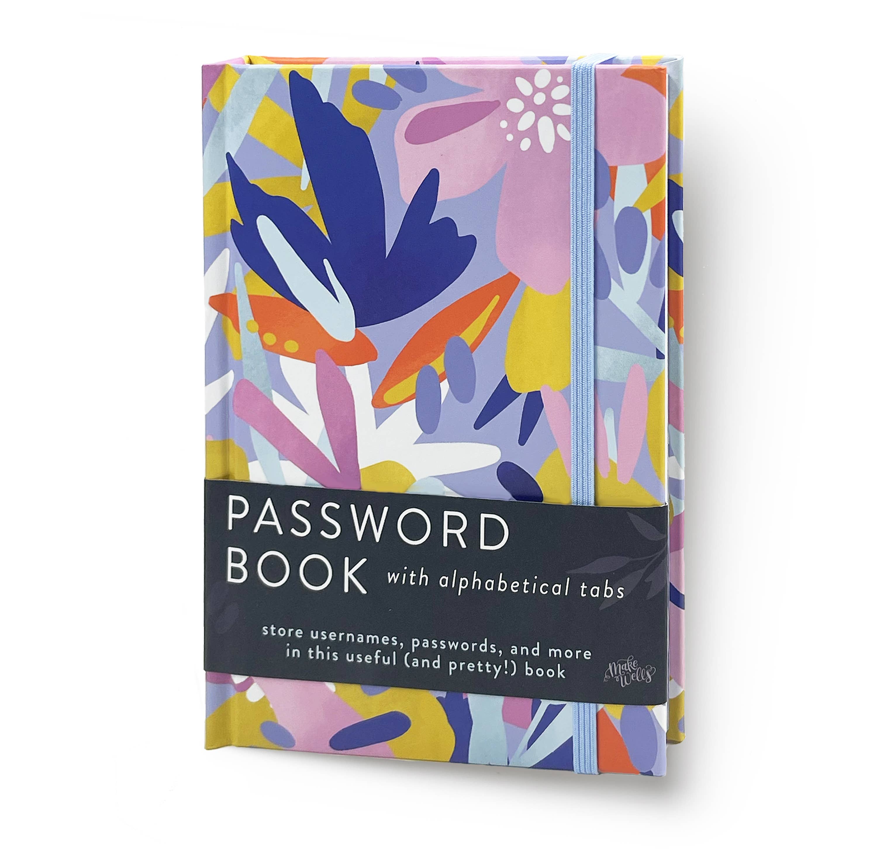 Makewells - Wholesale Journal/Diary - Password Book with Alphabetical Tabs - Pastel Florals6