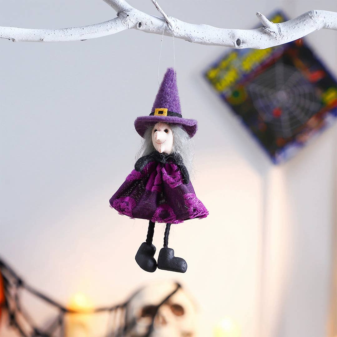 UNISHE - Wholesale Decorative Tabletop Object - Halloween Pumpkin Ghost Witch Hanging Decor Ornament ZK34421