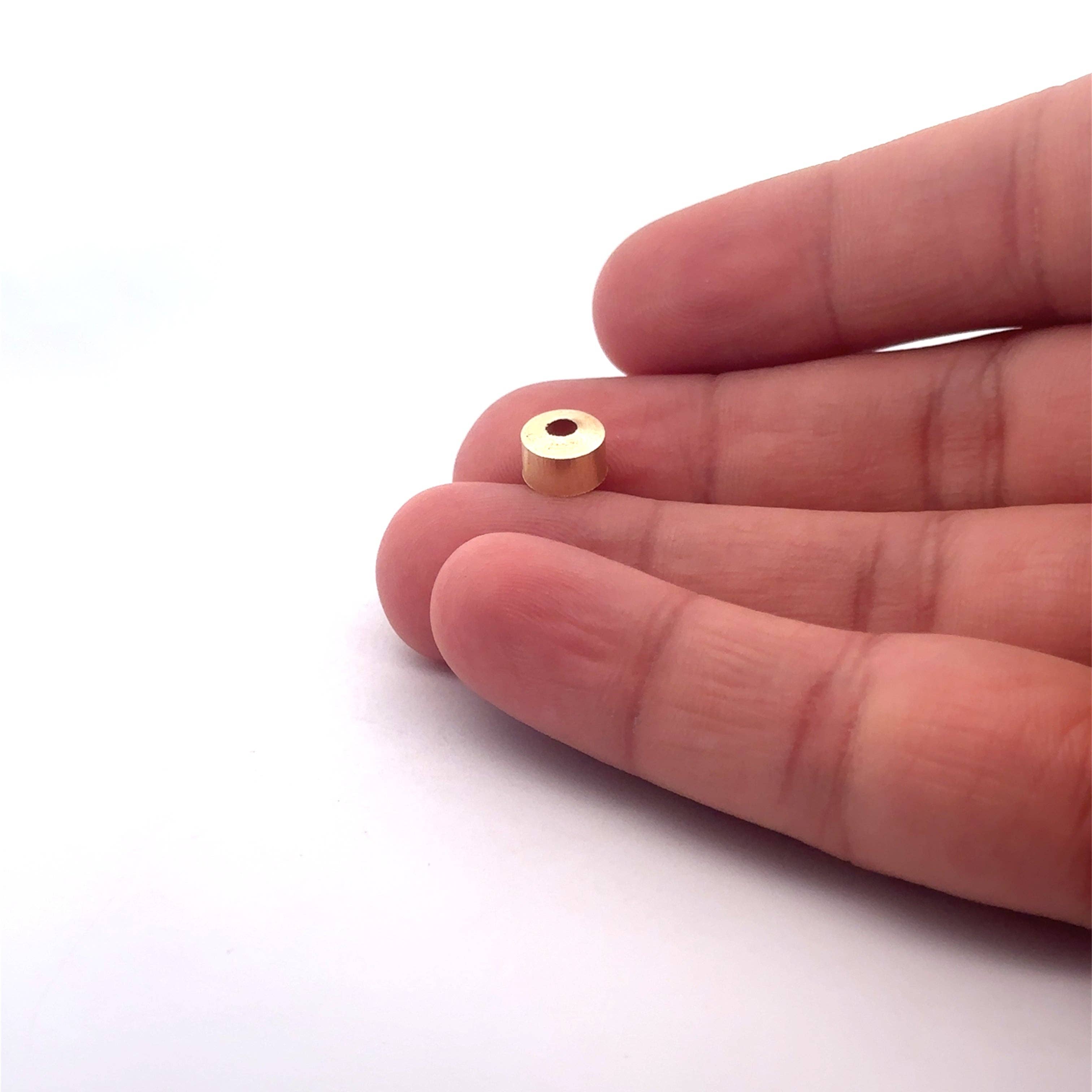 Purity Beads – wholesale Craft supplies – A pack of 25 to 40 Pcs Cord End Caps and Kumihimo End Cap Available  Gold Plated And Silver Plated Three Size :5mX4m,5mX5m,8X5mm3