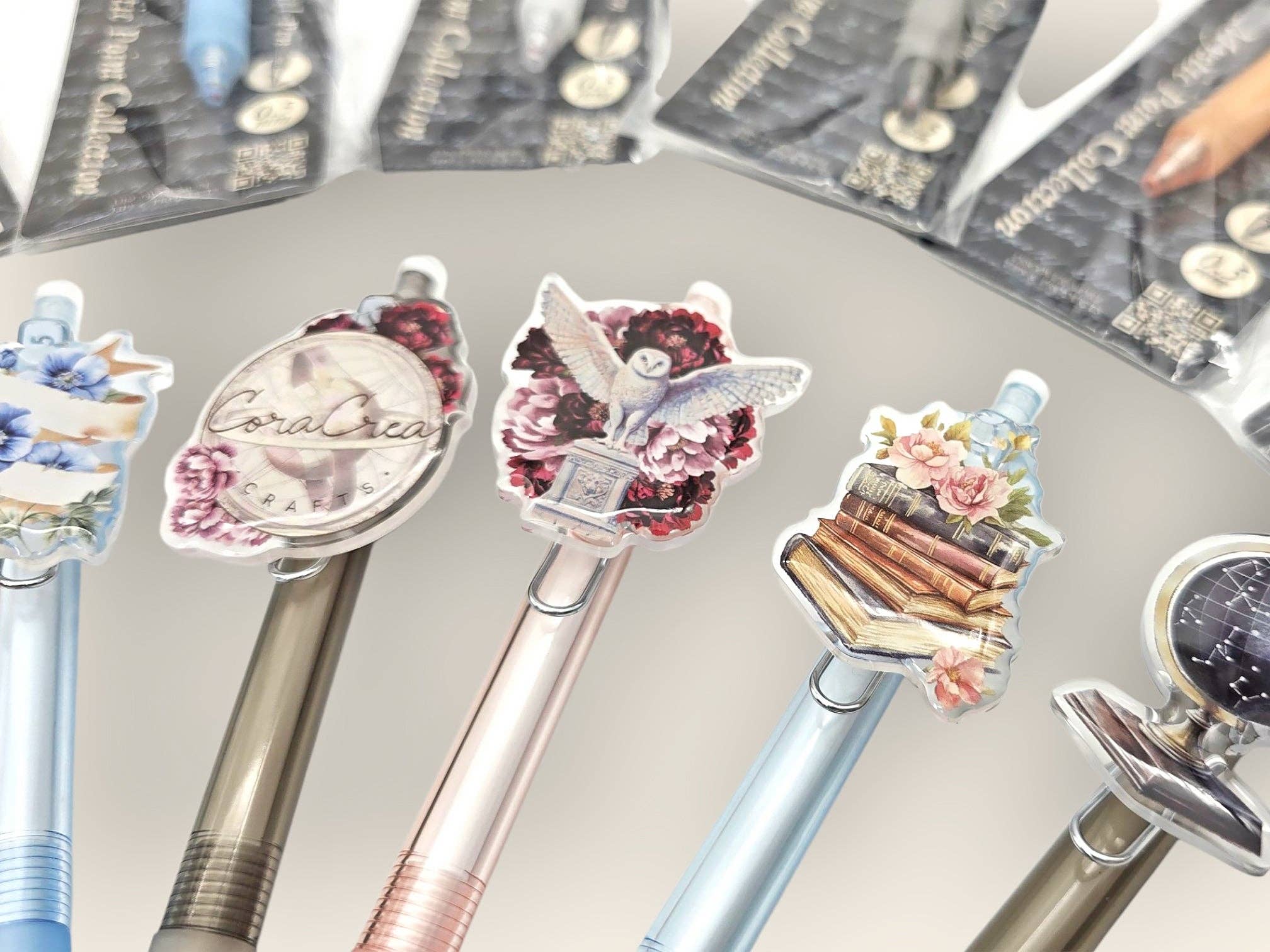 CoraCreaCrafts - Wholesale Pen - Mystic Gel Pens (New Designs!)5