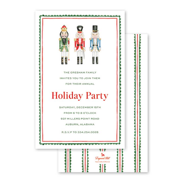 Invitation classique Casse-Noisette en boîte pour la vente par Dogwood Hill