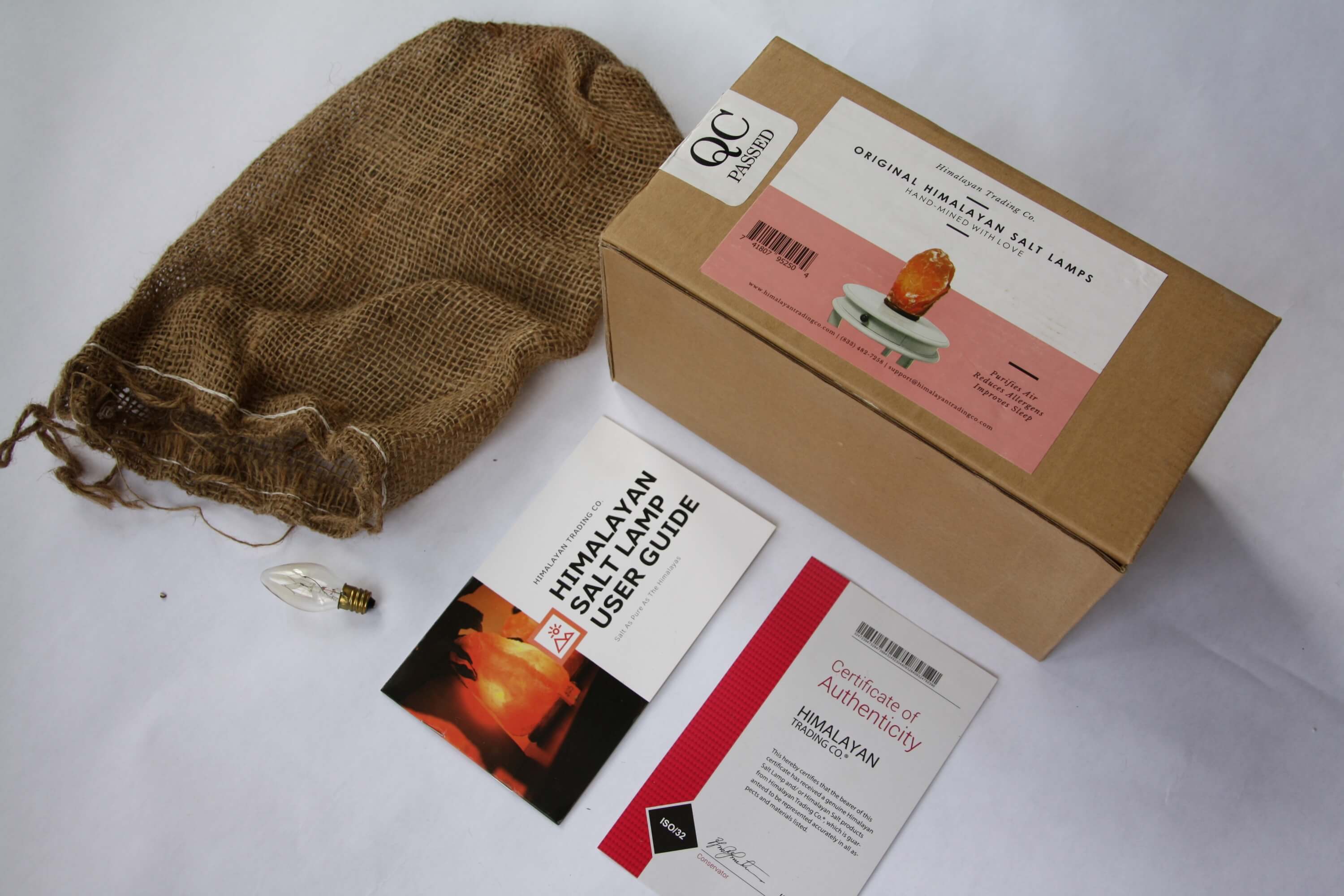 Himalayan Trading Co.® – wholesale Salt lamp – Rare White Himalayan Salt Lamp (6–9 lb) W/ Bulb & Dimmer Cor6