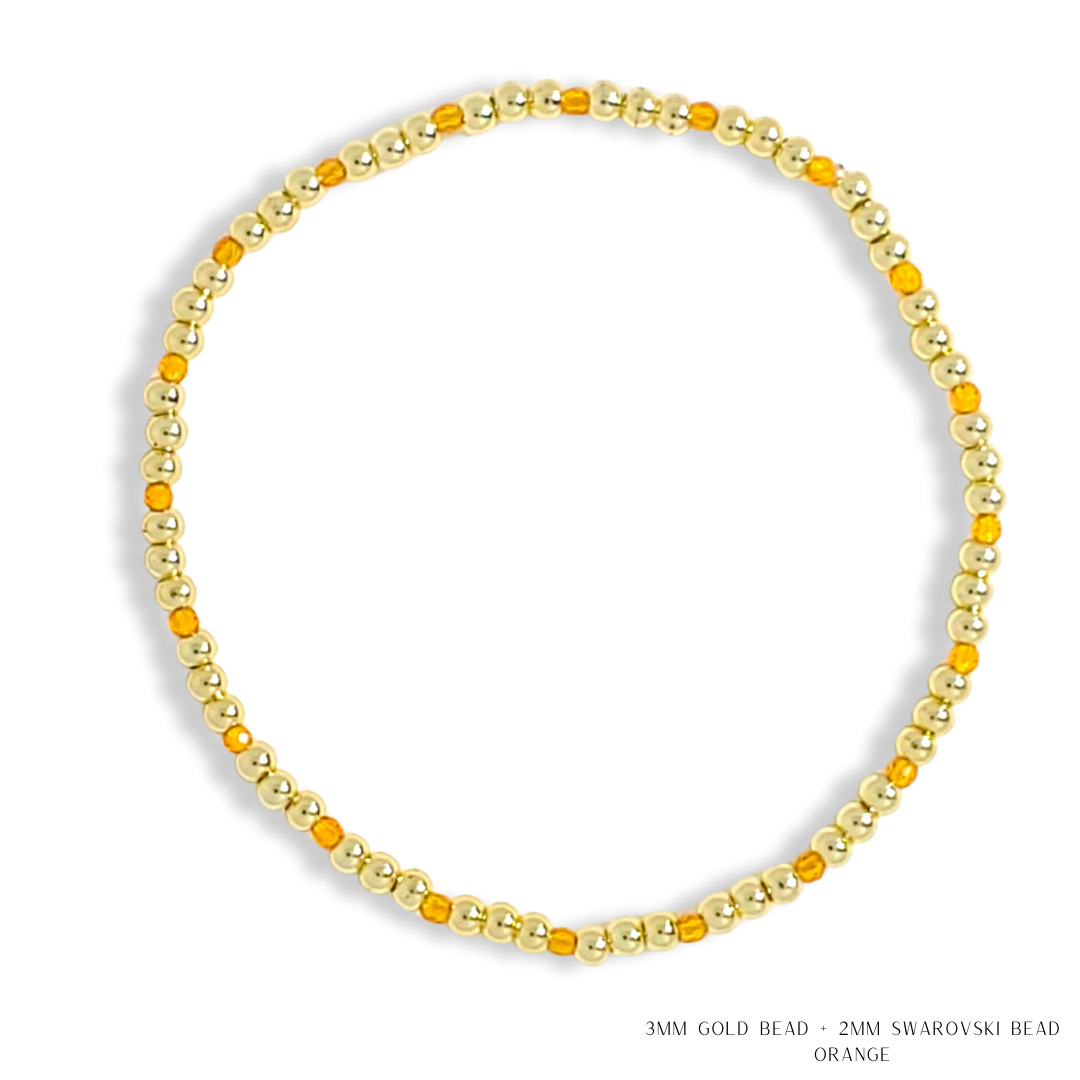 Savvy Bling - Vendita all'ingrosso Bracciale con perline - Bracciale con Perline in Oro e Cristalli Swarovski - Più Colori63