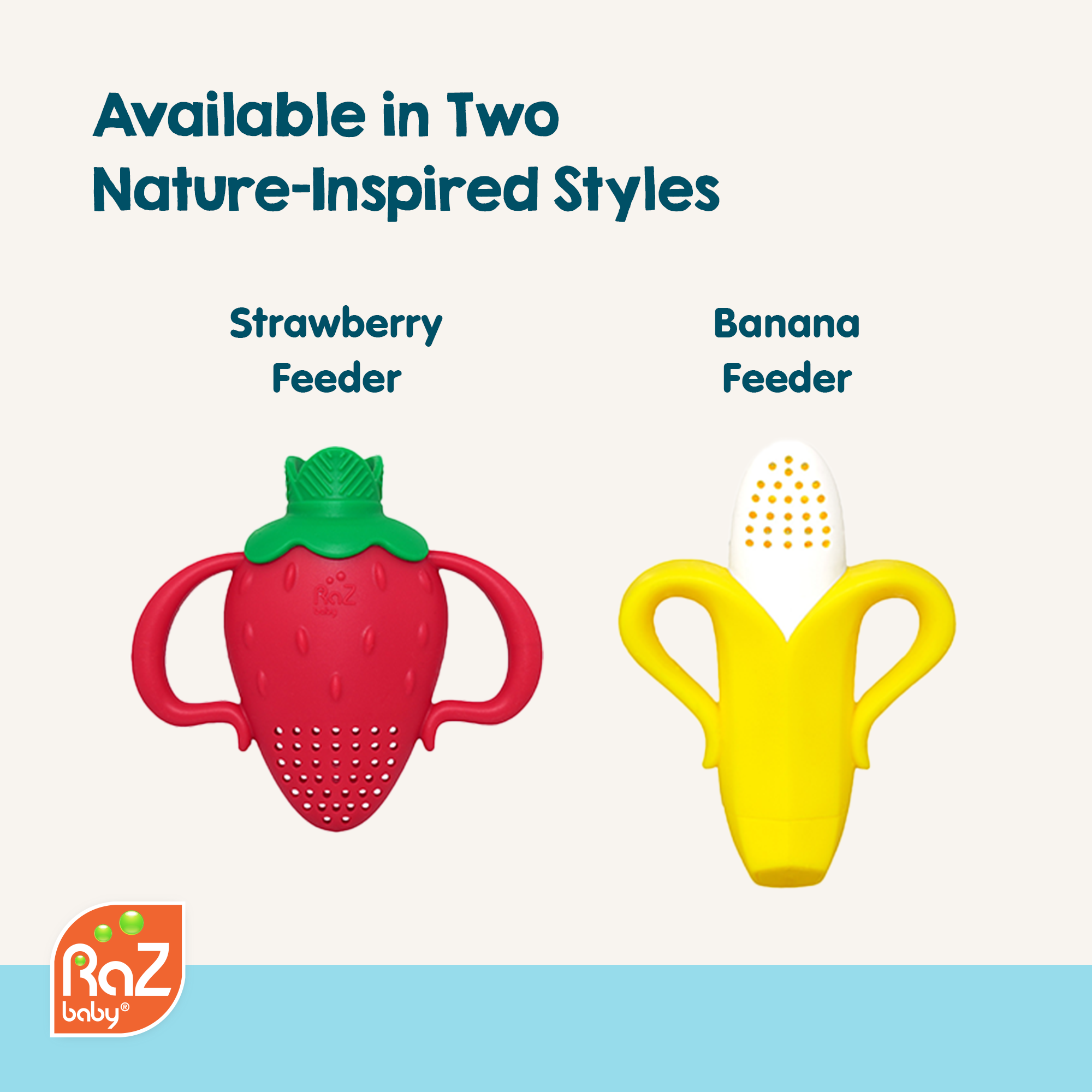 RaZbaby - Wholesale Teether (Not Clip-On) - Baby - Fruitique Feeder & Teether - Strawberry 7