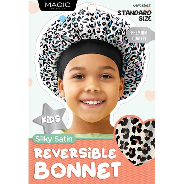 Majestic Wholesale – wholesale Sleep cap / bonnet – kids – Reversible Silky Satin Bonnet Baby, Toddler, Standard 12CT1
