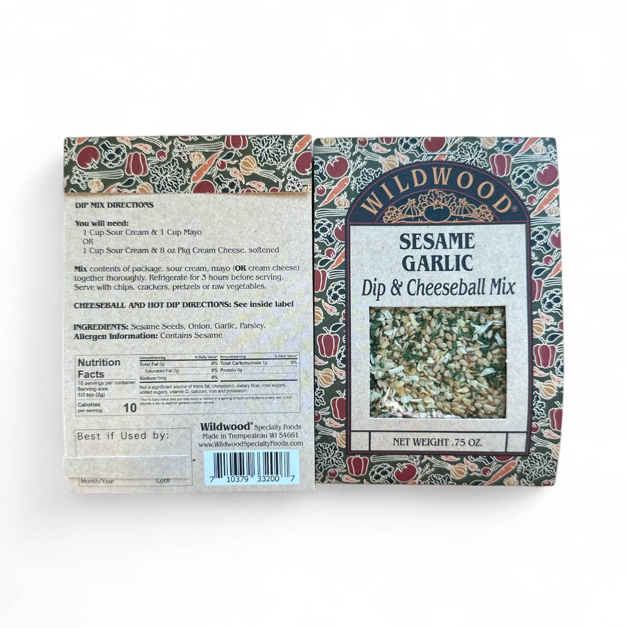 Wildwood Specialty Foods - Wholesale Dip - 3 Dip Collection: Dill, Tomato Basil, Sesame Garlic3