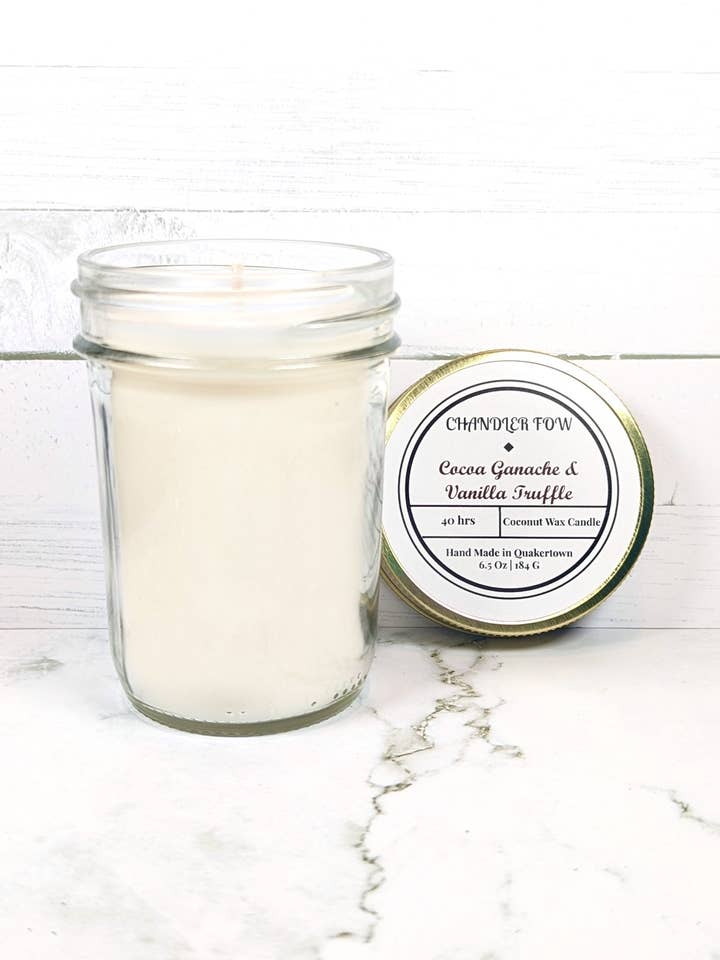 Cocoa Ganache & Vanilla Truffle 6.5 Oz Jar Candle for wholesale by Chandler Fow