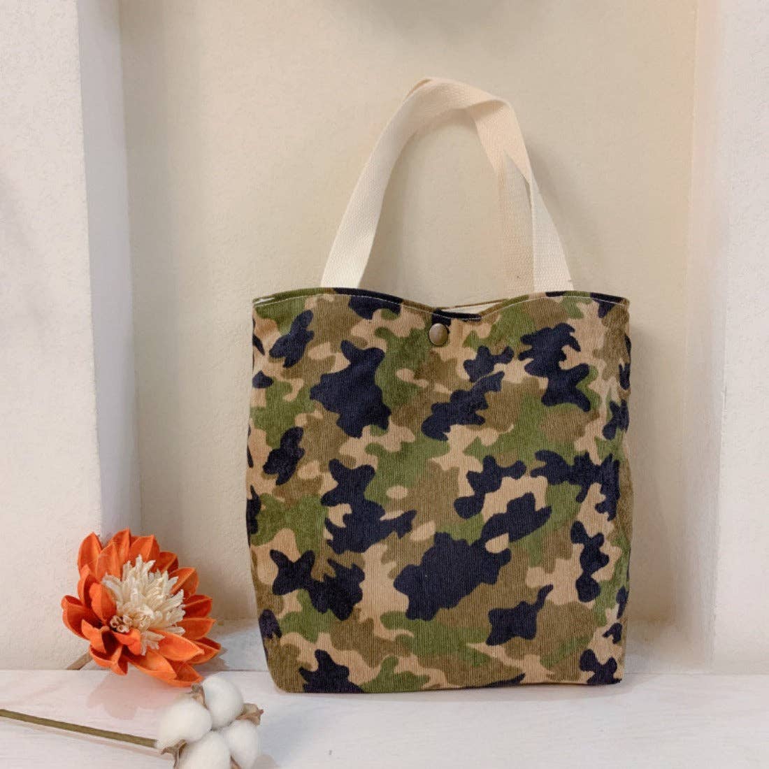 Funkyrel® Atzbranding Limited - Wholesale Tote Bag - Women's - Cosbai - Floral Corduroy Handbag0