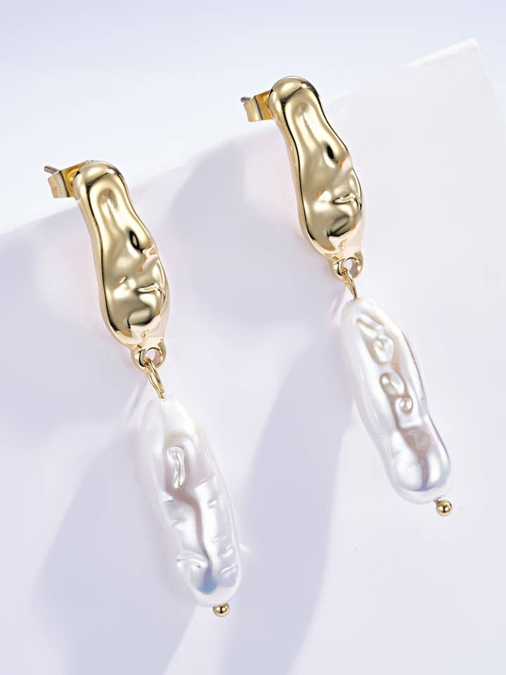 124AQ226 stainless steel earrings for wholesale by BYREN | ÉLINE L'ATELIER
