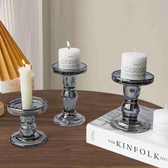 Candles Meta – Engroshandel Lyseholder – Glas romersk søjleform Retro lysestager