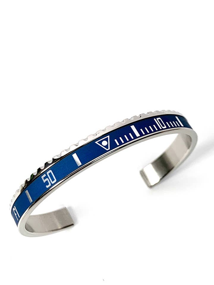 PULSERA DE ACERO VINTAGE COLOR MATE AZUL para venta al por mayor de Speedometer Official