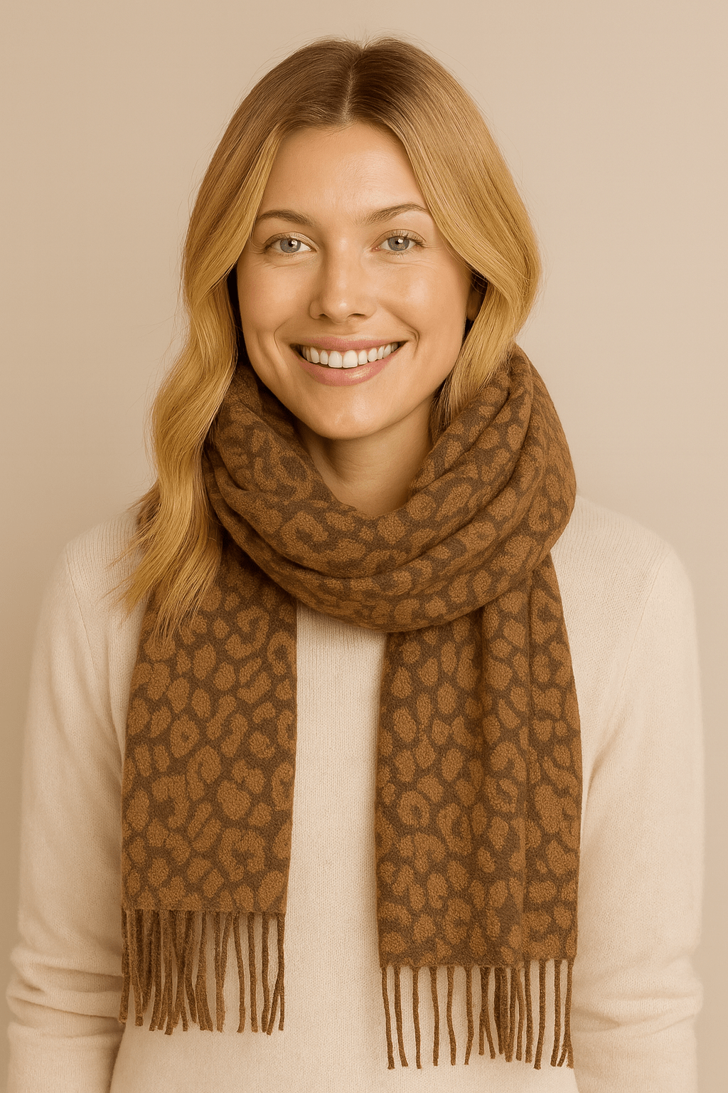 MiMi Wholesale - Wholesale Scarf - Women's - WCL520133 Suzi Leopard Print Scarf2