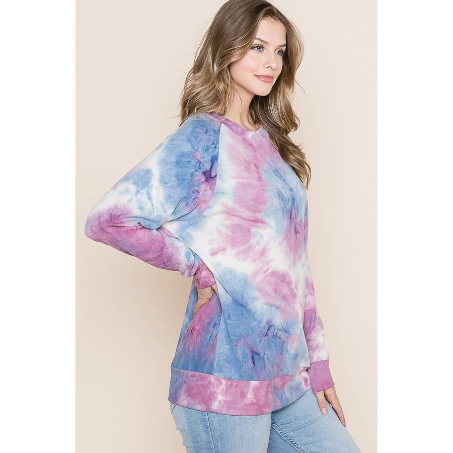 Reborn J - Wholesale Sweatshirt - Women's - TIEDYE LONG SLEEVE TOP5