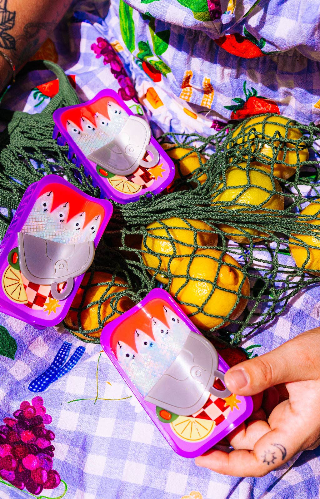 The Peach Fuzz – Engroshandel Hårtilbehørssæt – Kvinder – Sardin Hårklo5