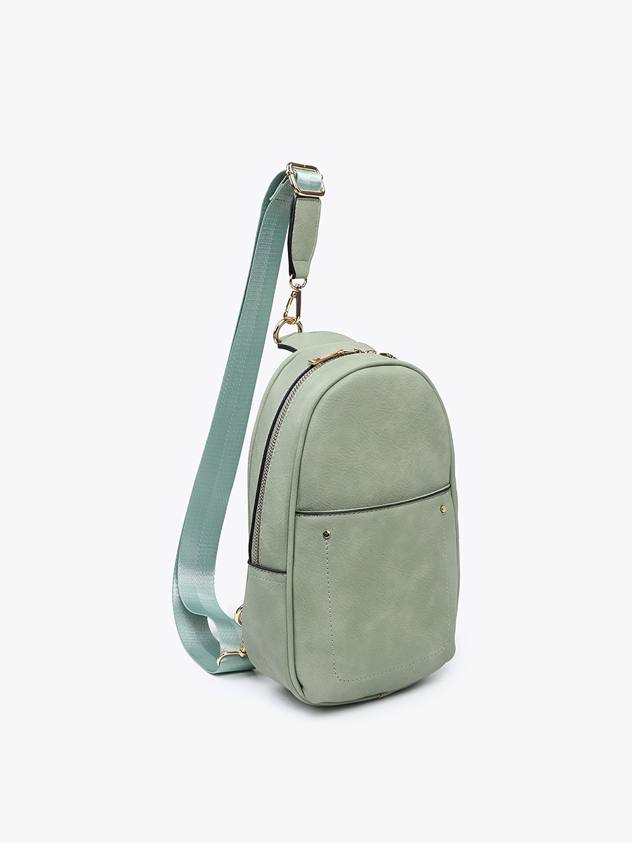 Jen & Co. - Wholesale Crossbodytas - Dames - M2437 Pamela draagtas met dubbele ritssluiting en afneembare riem6