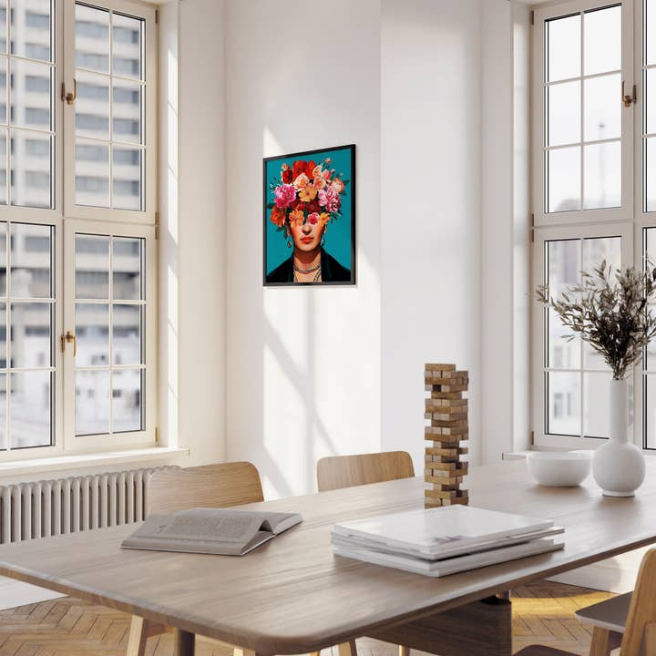 Haus and Hues – wholesale Art print – Frida Kahlo Floral Art Print