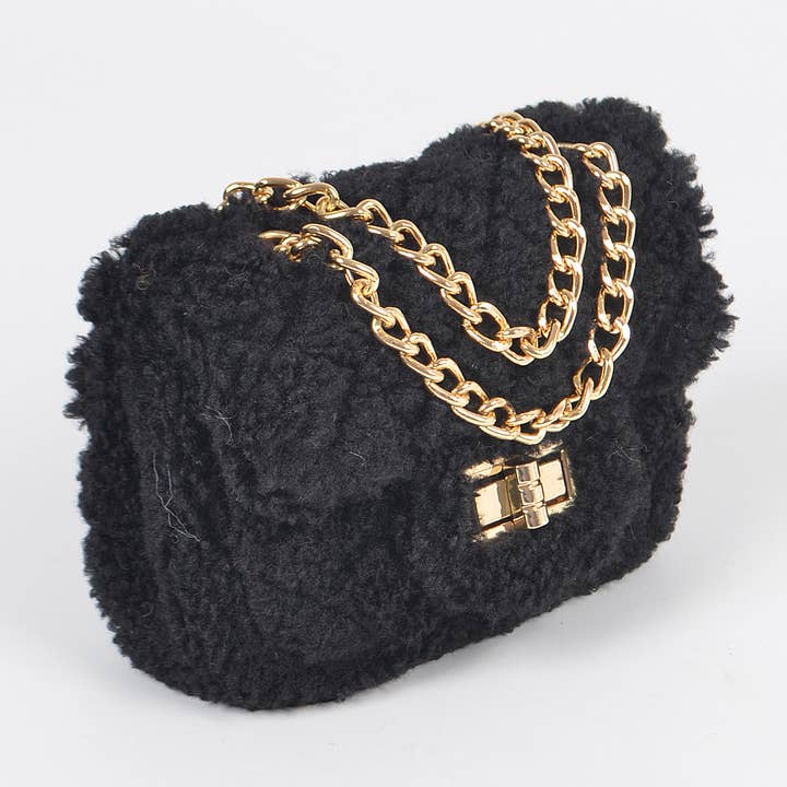 3AM BY H&D ACCESSORIES - Wholesale Crossbody Bag - Women's - Faux Fur Mini Crossbody Bag1