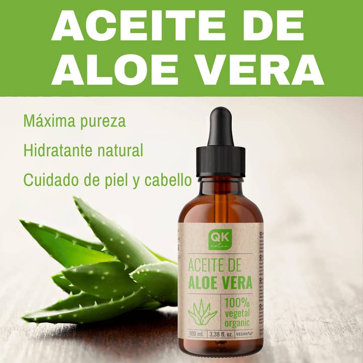 Qknatur - Wholesale Bath/Body Oil - ALOE VERA OIL - Pure and Natural - 100 ml1