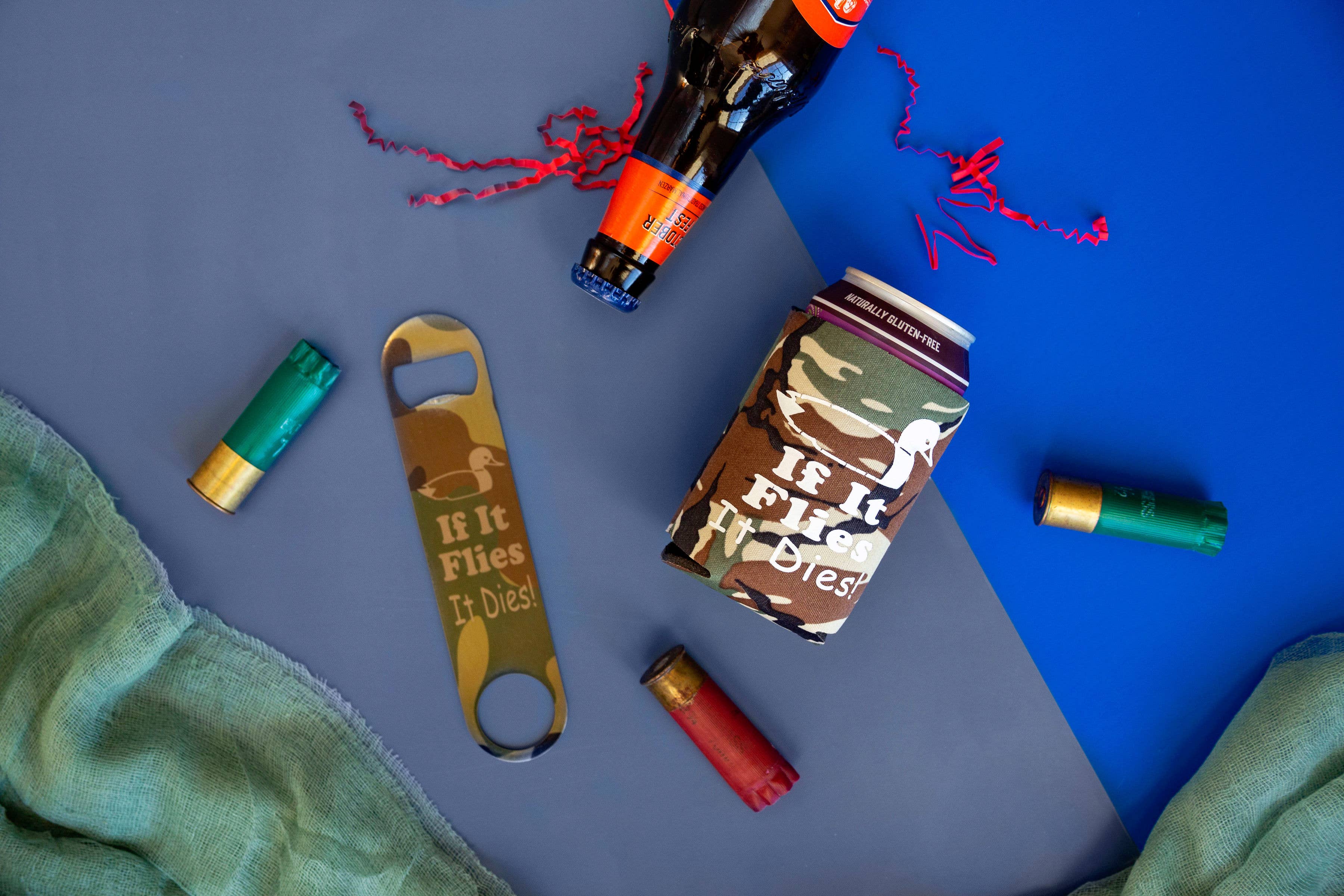 Daisy Lane - Wholesale Drink Huggers & Koozies - Duck Hunter Gift Beer Can Holder, Christmas Stocking Stuffer3