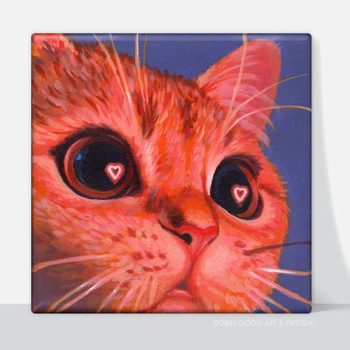 Brændende kærlighed lærredstryk for engroshandel hos Robin Good Art & Design