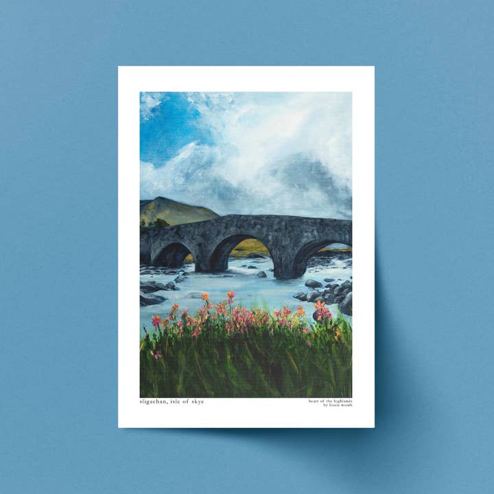 Lizzie Moult - Wholesale Art Print - Sligachan Bridge, Isle of Skye, Scotland, Art Print3