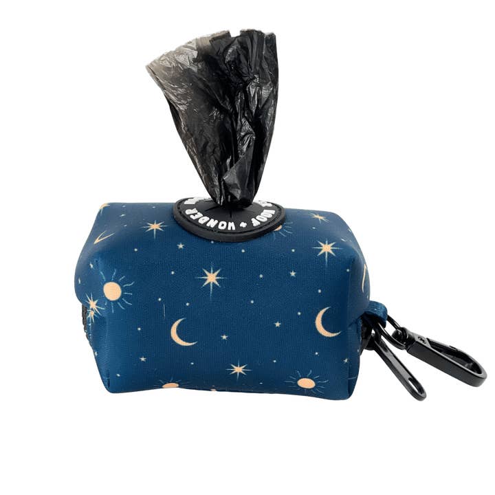 Midnight Starlight Poop Bag Holder for wholesale by Woof & Wonder