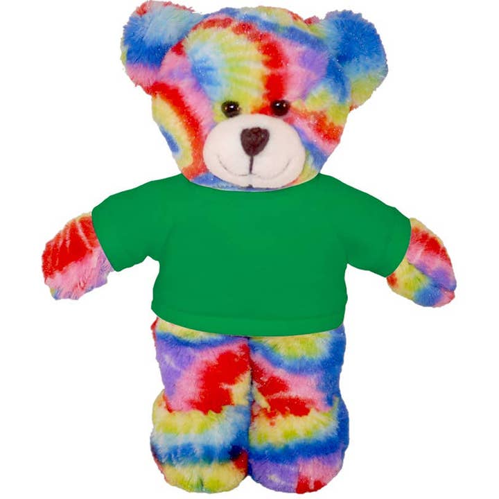 Plushland - Wholesale Stuffed/Plush Toy - Kids & Baby - 8″ Tie-Dye Custom Bear | Personalized Bear Stuffed Animal11