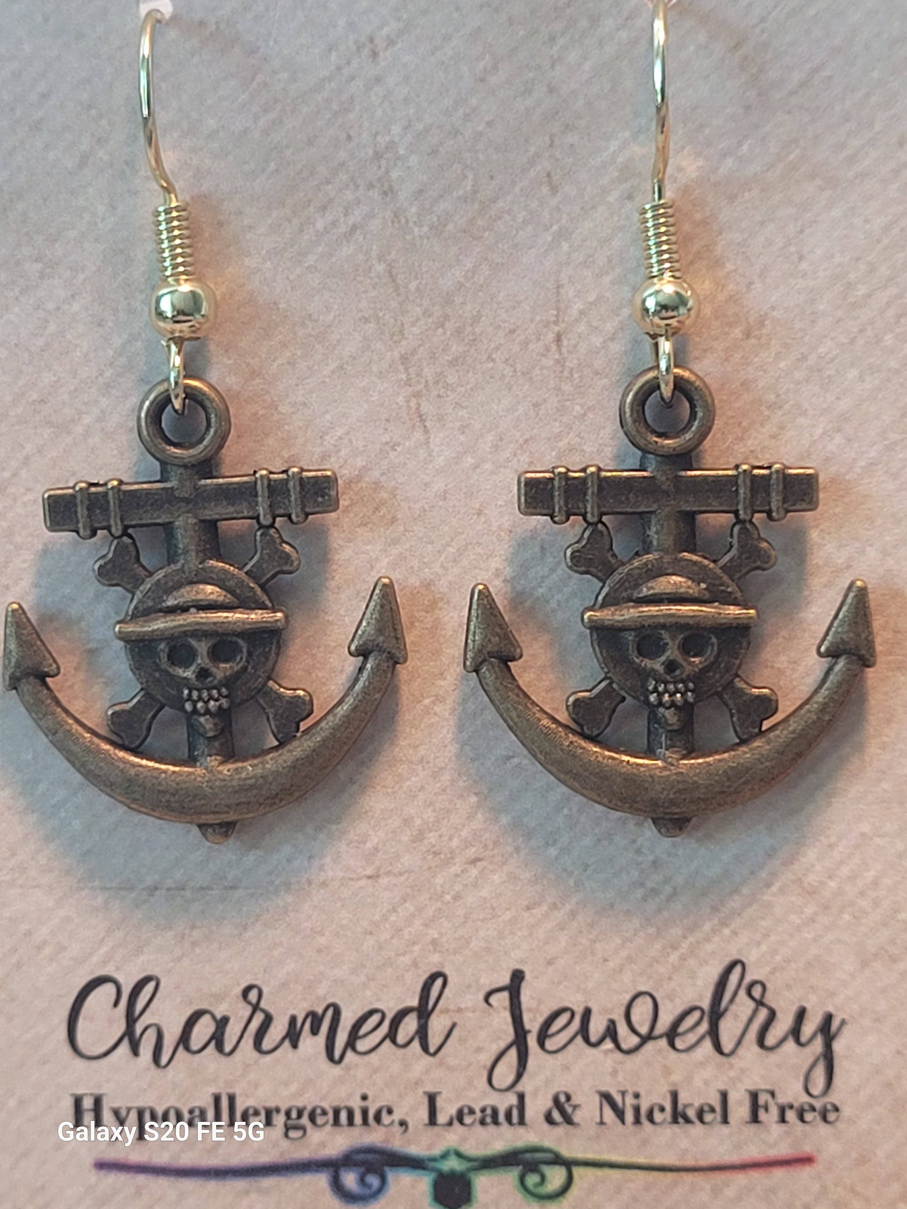 Con-Quest Crafts - Wholesale Jewelry Set - Shounen Anime Inspired Earrings, Necklaces & Zipper Pulls 8