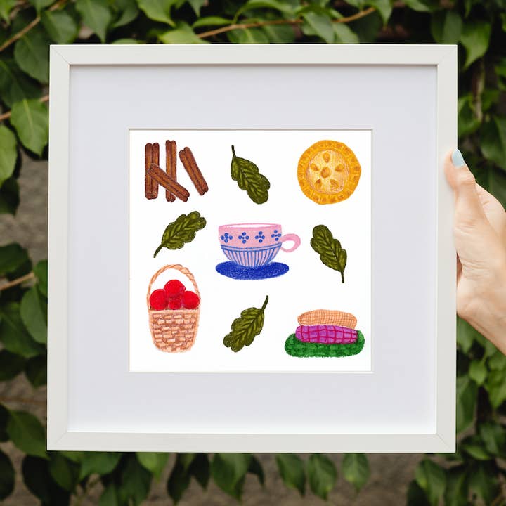 Tea Lovers Giclée Art Print - Cadeau voor keukendecoratie voor wholesale door Neptune Paper