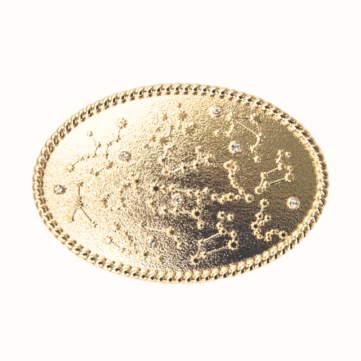 The Celeste Zodiac Buckle | Gold | 3cm for wholesale by Cesoli