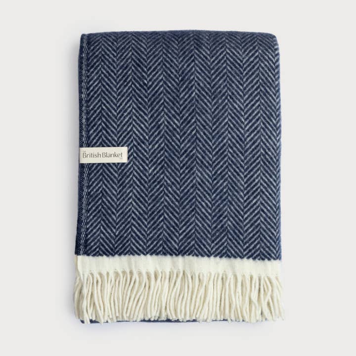 Clifton Herringbone Blanket: Brunel for wholesale by The British Blanket Company