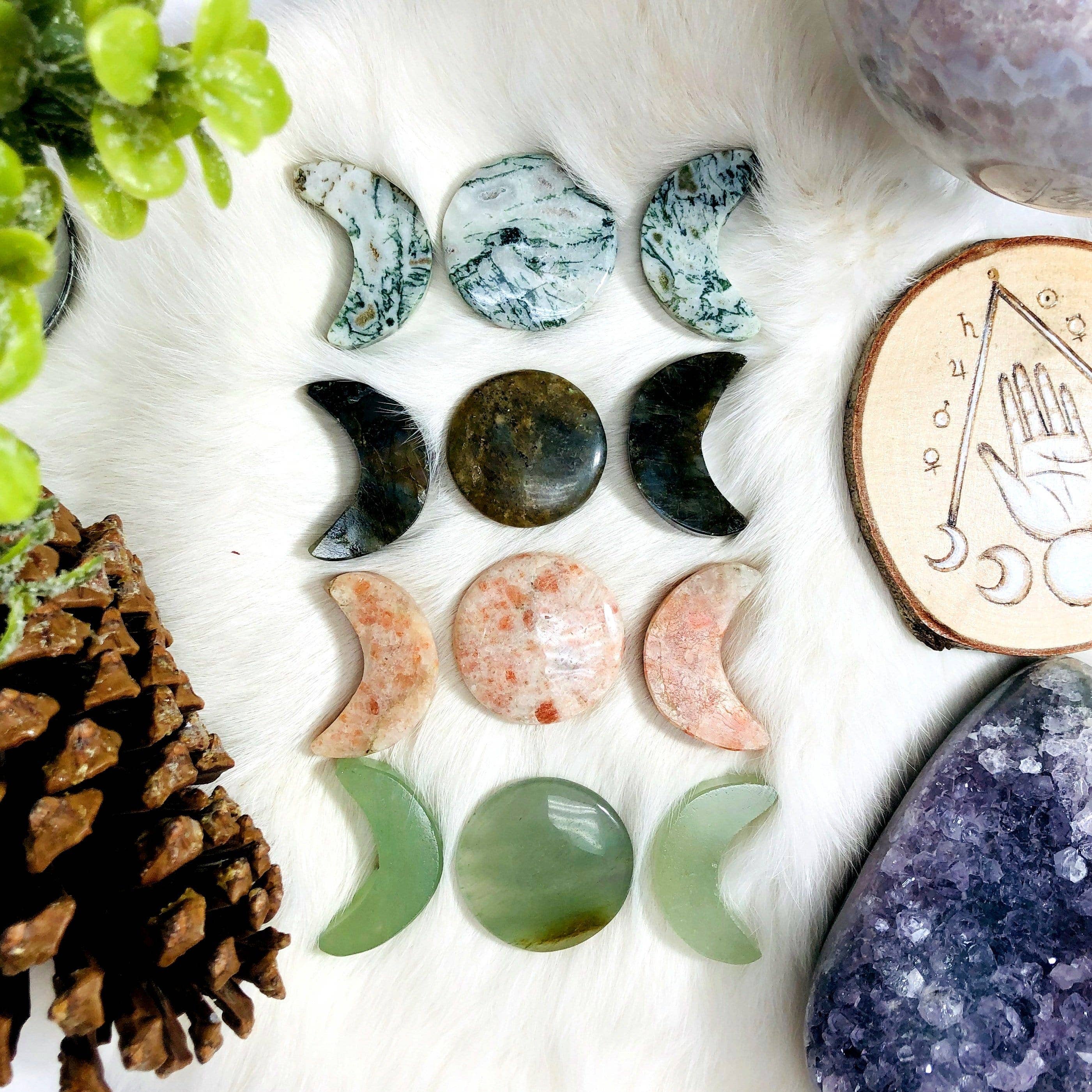 Rock Paradise – wholesale Spiritual stone/crystal – Crystal Gemstone Moon Phase Stones (RK12)2