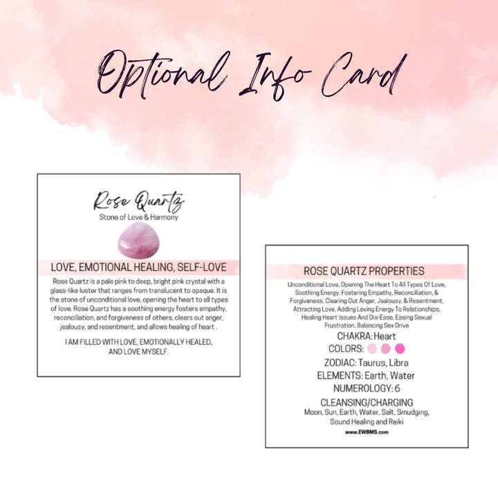 Essential Wellness - Body, Mind, Spirit - Wholesale Spiritual stone/crystal - ROSE QUARTZ 20mm Gemstone Spheres - Info Card Available3