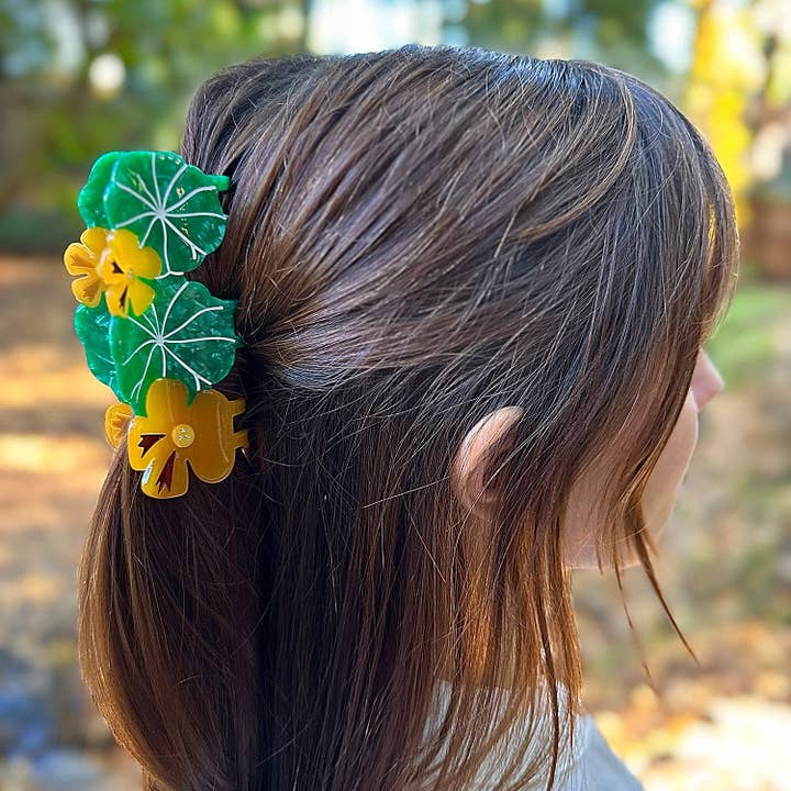 Centinelle - Wholesale Hair Clip - Women's - Nasturtium Garden Hair Claw2