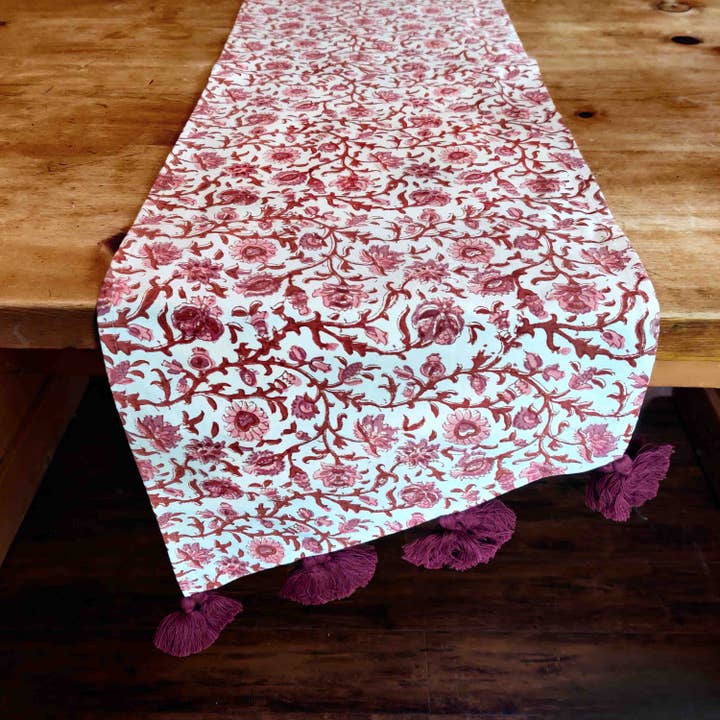 Rose Garden table runner for wholesale by House of Amu