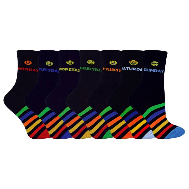 Pontivia Commerce - Wholesale Socks - Kids - SOCK SNOB - Kids Novelty Days of the Week Socks