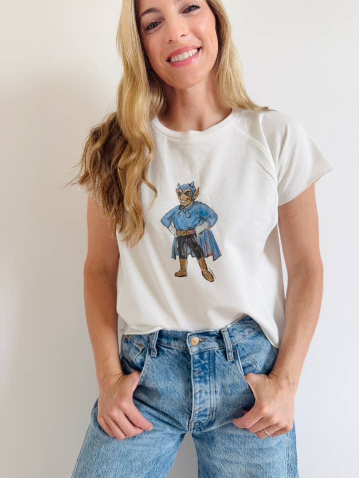 Chelsea McShane Art - Wholesale Screen Printed T-Shirt - Women's - "Devil Dude" Edgy Shirt