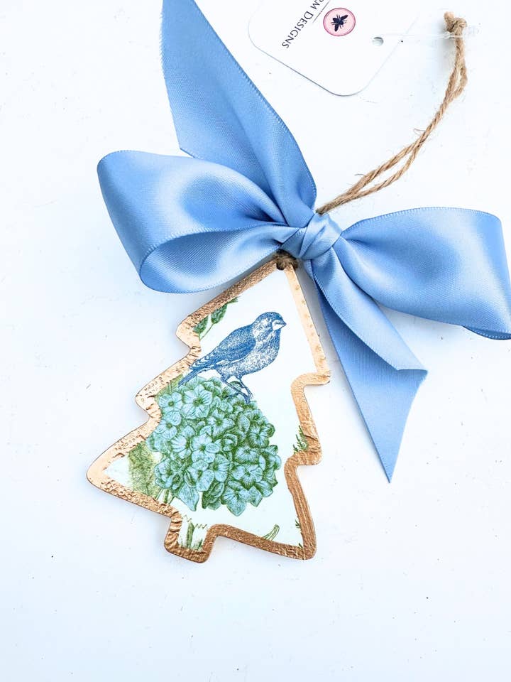Blue Bird Tree Ornament 1 for wholesale by SoCharm Designs