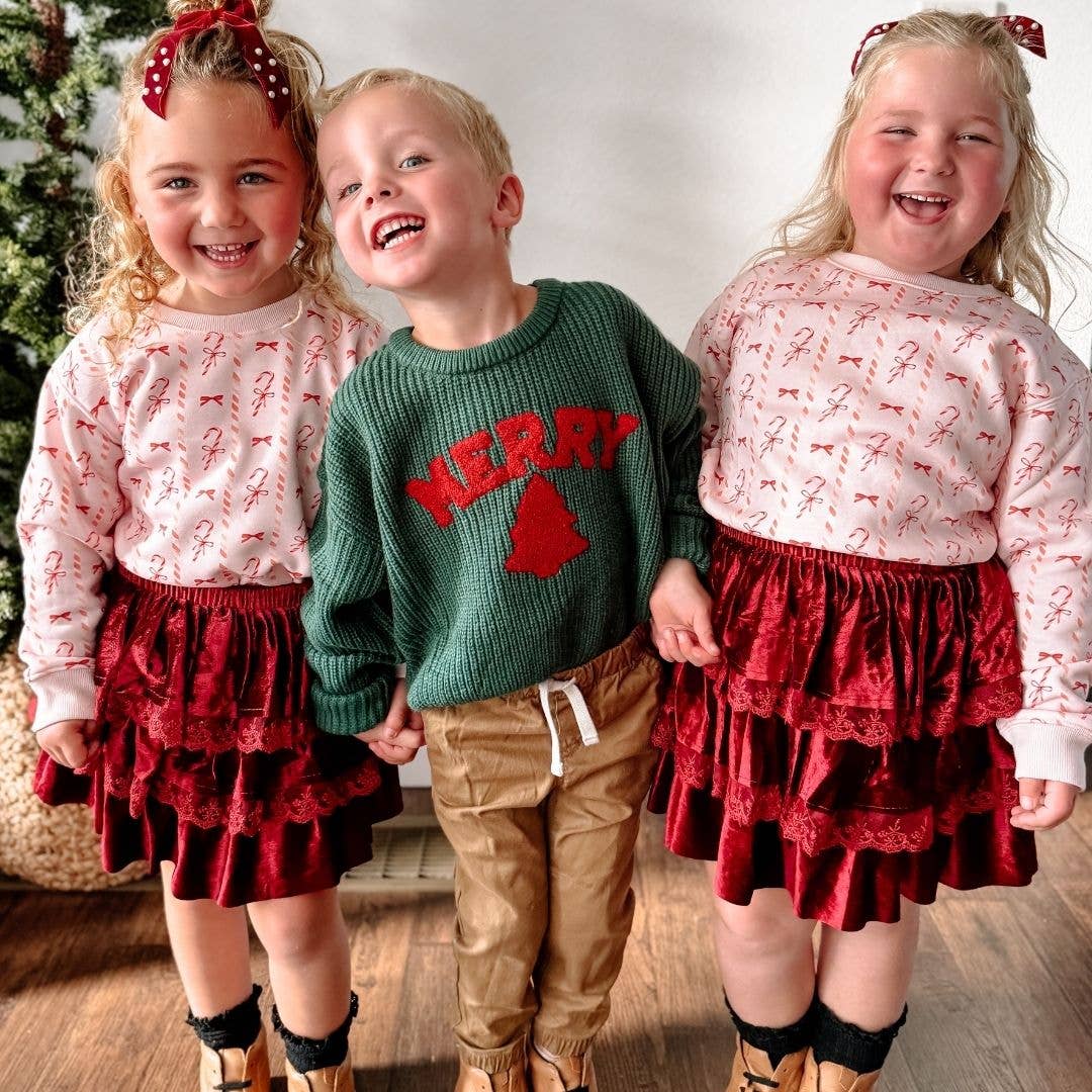 Sweet Wink - Wholesale Knit Sweater - Kids - Merry Patch Christmas Knit Sweater - Boys Clothing - Holiday7