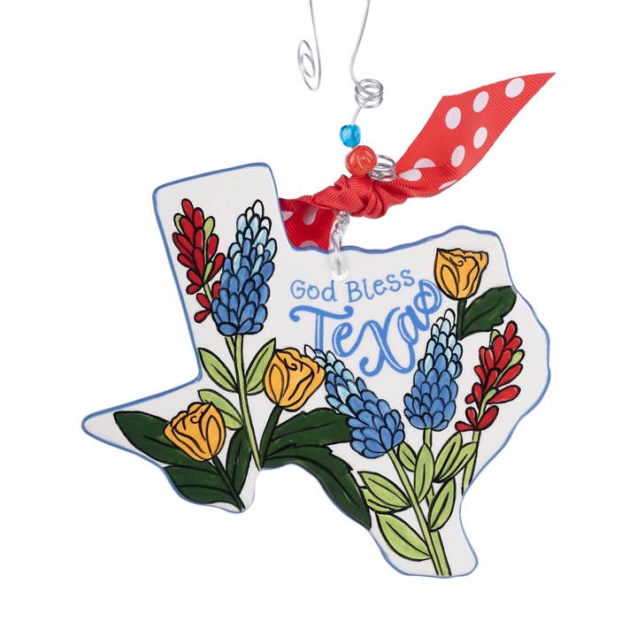 State of Texas Flat Ornament for wholesale by Glory Haus